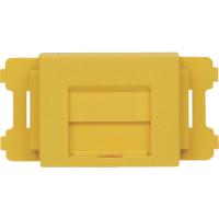 パンドウイット　ＪＩＳプレート用シャッター付きアダプタ　黄　（１０個入） CMAOSSYL-X | 工具の楽市