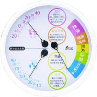 シンワ　温湿度計　Ｆ−３Ｌ２　熱中症注意丸型１５ｃｍ 70505 | 工具の楽市