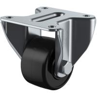 ユーエイ　プレート式　固定　低床キャスター　フェノール　車輪径５０ｍｍ　　Ｈタイプ　ＵＨＲ型　取付寸法６４×６４ UHR-50PB | 工具の楽市