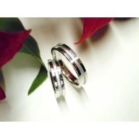 プラチナ 結婚指輪【本物の鍛造】インフィニティの光るラインが美しい 