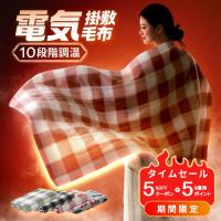 電気毛布 電気ブランケット AI加熱保護機能 電磁波カット 10段階温度調節 掛け敷き兼用 洗える極軽設計 ダニ退治 抗菌 防臭 冷え 防寒対策
