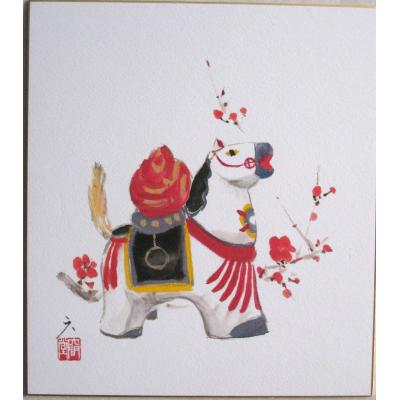 干支色紙（日本画）｜絵画｜美術、工芸品 | 楽器、手芸、コレクション