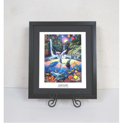 ポスター　立て　特寸法　ラッセン　額装仕上げ品 D771 白/ホワイト 25角 デッサン額縁 木製フレーム 正方形