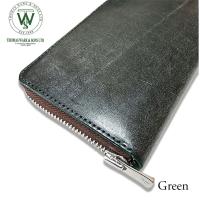 日本製〕【トーマスウェア社製】ブライドルレザーラウンドジップ