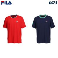 フィラ FILA テニスウェア メンズ SHORT SLEEVE ショートスリーブゲームシャツ KPI限定モデル FBM5053 2023FW 『即日出荷』 | KPI24