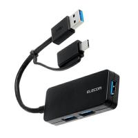 エレコム USB Type-C(TM)変換アダプター付き USB 5Gbps超コンパクトハブ U3H-CAK3005BBK | ケーズデンキ Yahoo!ショップ