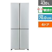 AQUA（アクア） 4ドア冷蔵庫　TZシリーズ AQR-TZ42P(S) | ケーズデンキ Yahoo!ショップ