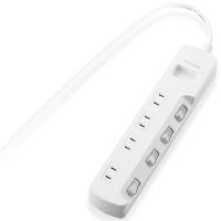 エレコム 省エネタップ／個別スイッチ／４個口／３ｍ T-E5A-2430WH | ケーズデンキ Yahoo!ショップ