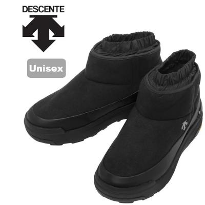 DESCENTE 黒ファーブーツ スノーブーツ・ウィンターブーツ ”D.Trace”（ディートレース