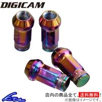 ホイールナット デジキャン クロモリレーシングナット オーロラ 16個セット 全長45mm M12 CN7F4512AU-16 CN7F4515AU-16 DIGICAM 16本セット 袋ナット | kts-parts-shop