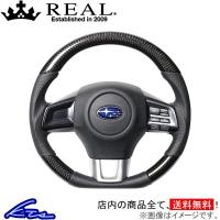 WRX S4 VAG ステアリング レアル オリジナルシリーズ SBA-BKC-BL REAL Dシェイプ 小径 ガングリップ ハンドル | kts-parts-shop