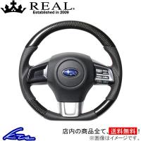 レヴォーグ VM4 VMG ステアリング レアル オリジナルシリーズ SBA-BKC-RD REAL Dシェイプ 小径 ガングリップ LEVORG レボーグ ハンドル | kts-parts-shop