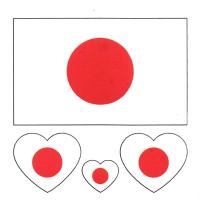 フェイスシール 日本国旗 日本応援 ワンポイント タトゥーシール スポーツ 観戦 イベント CE | Kufa