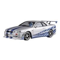 青島文化教材社AOSHIMA ムービーメカ No.WS-02 1/24 ワイルド・スピード R34 スカイライン GT-R プラモデル | くらおりショップ