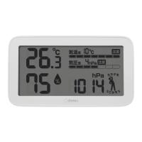 ドリテック 気圧がわかる温湿度計 「天気deミカタ」 O-707 WT ホワイト | くらし壱番館