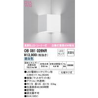 安心のメーカー保証 オーデリック照明器具 ブラケット 一般形 OB081026NR （ランプ別梱包）『OB081026#＋NO292AN』  LED Ｔ区分 | 暮らしの照明