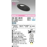安心のメーカー保証 オーデリック照明器具 ダウンライト 一般形 OD261291R  LED Ｔ区分 実績20年の老舗 | 暮らしの照明