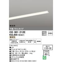 オーデリック照明器具 ベースライト 天井埋込型 OD301212E （光源ユニット別梱包）『OD301212#＋UN3021E』  単体用 LED Ｎ区分 | 暮らしの照明
