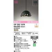 安心のメーカー保証 オーデリック照明器具 ペンダント OP252197R  LED Ｔ区分 実績20年の老舗 | 暮らしの照明
