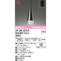 安心のメーカー保証 オーデリック照明器具 ペンダント OP252227LR （ランプ別梱包）『OP252227#＋NO292AL』  LED Ｔ区分 | 暮らしの照明