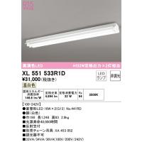安心のメーカー保証 オーデリック照明器具 ベースライト XL551533R1D （ランプ別梱包）『XL551533#Y＋NO441RD×2』  LED Ｎ区分 | 暮らしの照明