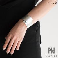 NAGAE+ ナガエプリュス ブレスレット シルバー 40mm幅 TINBREATH 40mm bracelet 錫 アクセサリー ユニセックス