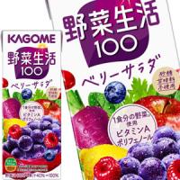 カゴメ 野菜生活100 ベリーサラダ 200ml紙パック×24本(賞味期限：3ヶ月以上)(3〜4営業日以内に出荷)(送料無料 北海道追加料金 沖縄離島不可) | 暮らすグルメ