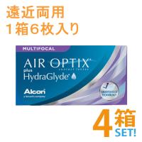 遠近両用 エアオプティクス プラス ハイドラグライド マルチフォーカル 4箱セット 1箱6枚入 2週間交換 メーカー直送送料無料 代引・同梱不可 | クリアコンタクト Yahoo!店