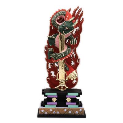 玉石彫刻　龍神　具利伽羅大龍　不動明王　約2kg　唐木台付　V　R7519 倶利伽羅竜王の商品一覧 通販 - Yahoo!ショッピング