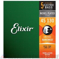 Elixir NANOWEB 5-String Light, Long Scale (.045 - .130) [14202] (ご予約受付中)【ネコポス】 | 昭和32年創業の老舗 クロサワ楽器