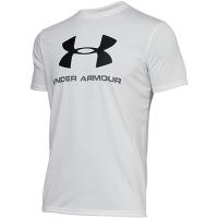 UA Tシャツ　ビッグロゴ　アンダーアーマー  ショートスリーブ　半袖Ｔシャツ ホワイト　ユニセックス ルーズフィット | くろいわスポーツヤフー店