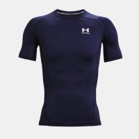 アンダーアーマー  コンプレッションシャツ　Ｔシャツ　半袖　ヒートギア　トレーニングTシャツ 1361518　ネイビー　 | くろいわスポーツヤフー店