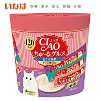 いなば チャオ ちゅーる（ちゅ〜る） まぐろ海鮮バラエティ 14g×120本 ■ キャット 猫用 おやつ CIAO | ペッツビレッジクロスヤフー店