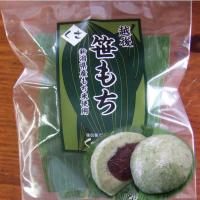 【笹もち （新潟米杵つきよもぎ餅・つぶあん）】美味しい新潟米を杵つきし餡は北海道産の小豆使用 