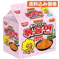 日清焼そば ポックンミョン 韓国風甘辛カルボ 5食入×6個 | クスリのアオキsunny ヤフー店