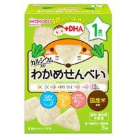 和光堂　1歳からのおやつ　+DHA　わかめせんべい　1歳頃から　(6g×3袋)　ベビーおやつ　※軽減税率対象商品 | くすりの福太郎