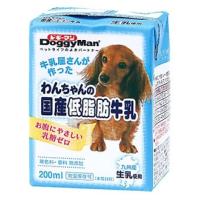 ドギーマン　わんちゃんの国産低脂肪牛乳　(200mL)　ドッグフード　犬用ミルク | くすりの福太郎
