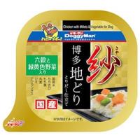 ドギーマン　紗　博多地どり　六穀と緑黄色野菜入り　(100g)　ドッグフード　ウェット | くすりの福太郎