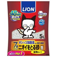 ライオン ペット ニオイをとる砂 7歳以上用 鉱物タイプ (5L) 猫用トイレの砂 猫砂 | くすりの福太郎