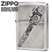 ZIPPO ジッポー ライター バイオハザード RE:4 チェーンソー男 銀サテン古美 ユーズド加工 ZIPPOライター アニメ ブランド | 喫煙具屋 Zippo Smokingtool Shop