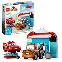 LEGO DUPLO Disney and Pixar's Cars Lightning McQueen ＆ Mater's Car Wash Fun 10996, Buildable Toy for 2 Year Old Toddlers, Boys ＆ Girls, Birthday Gif | KYAJU