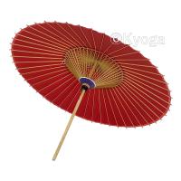特注番傘 赤 実用番傘 雨傘 防水加工 48本骨 直竹心棒 自社調合植物油 ／雨傘／蛇の目傘