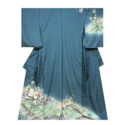 平和屋着物●訪問着　琳派　松竹梅　たたき染め　金銀彩　さが美扱い　正絹　逸品　CABB6274ut 平和屋着物○訪問着 琳派 松竹梅 たたき染め 金銀彩 さが美扱い 正絹
