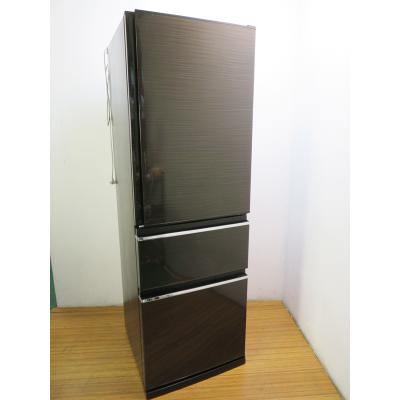 美品】2017年製 三菱冷蔵庫 木目ブラウン色 MR-CX37A-BR1 冷蔵庫