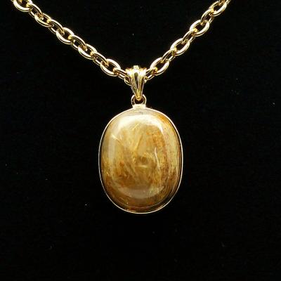 メル男【最終割引特価】✴️最高品質✴️ゴールドタイチンルチル ネックレス ゴールドルチルクォーツ(金針)/最高級ルチル(8Aグレード以上)|大人の