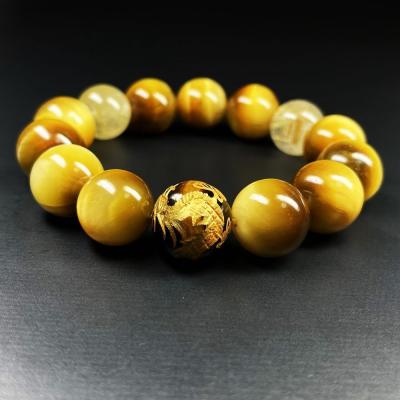 ゴールデンタイガーアイゴールドルチルクォーツ（ファッション）の