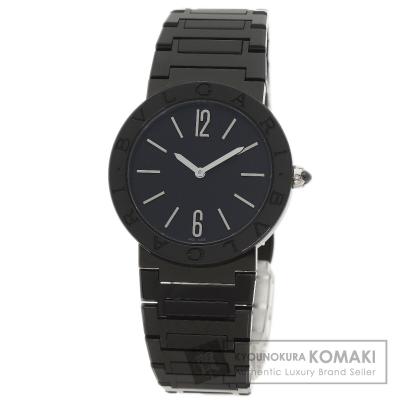 BVLGARI ブルガリ BB33S ブルガリブルガリ ブラックダイヤモンドライクカーボン 腕時計 SS SS ボーイズ [中古] BVLGARI（ブルガリ） BB33S ブルガリブルガリ ブラックダイヤモンド