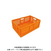(送料別途)(直送品)安全興業 折りたたみコンテナ オレンジ 550×370×200mm (10入) | KanamonoYaSan KYS