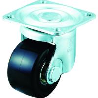 ユーエイ プレート式 自在 低床キャスター 強化ナイロン 車輪径75mm Hタイプ HSG型 取付寸法63×63 HSG-75GNB | KanamonoYaSan KYS