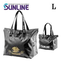 サンライン ウォータープルーフトートバッグ L SFB-0724 ゴールド シルバー フィッシング バック カバン 磯釣り 鮎 船 ルアー 釣具 (2026年新製品)